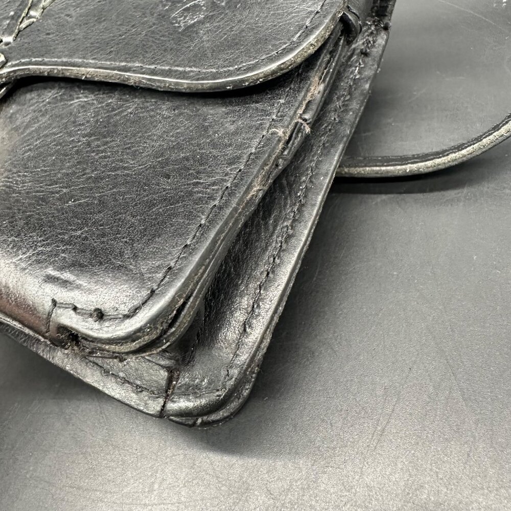 Patricia Nash Black Leather Crossbody Shoulder Bag Purse Removable Strap Clutch - Picture 10 of 14